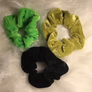 ☆ green scrunchy set ☆